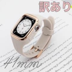 アップルウォッチ41mm専用ケース＆バンド一体型　シリコンラバーベルトのサムネイル