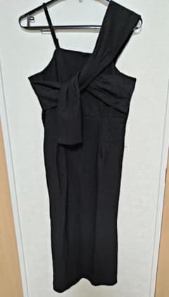 【新品未使用】しまむら×daaco アシンメトリーキャミワンピース 黒LPサイズ