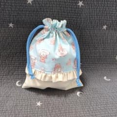ティーカップくまちゃん コップ袋 フリル付きのサムネイル