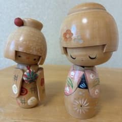 創作こけし 2体セット 上諏訪 - メルカリ