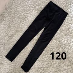 키즈 스패츠 레깅스 블랙 무지 심플 이너 120