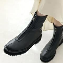 【美品】セスト　22.5cm Sサイズ　センタージップショートブーツ ブラックのサムネイル