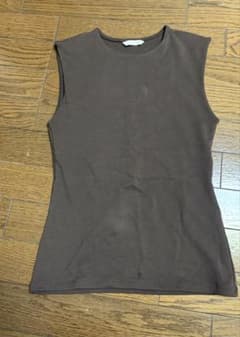 ZARA ブラウン タンクトップ ノースリーブのサムネイル