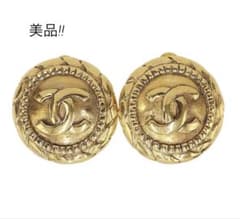 T2146 美品 シャネル ココマーク ラウンド イヤリング - メルカリ