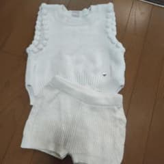 キッズ ニットベスト ショートパンツ セットアップのサムネイル
