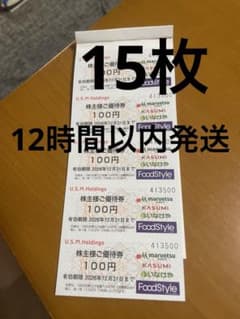 15枚☀️イオングループユナイテッドスーパーマーケット株主優待券 - 2