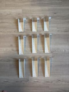 DIY 棚受　金具　ホワイト（セット売り）のサムネイル