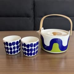 マリメッコ フィンエアー 限定 ティーポット ラテマグ2個 marimekko 