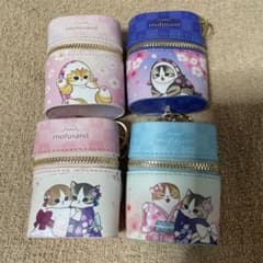 mofusand スカーフチャーム付きポーチ 桜満開 モフサンド 全4種セット