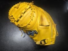 ハタケヤマ 左投げ用キャッチャーミット 軟式用・ソフトボール兼用 TH-263Y ハタケヤマ 左投げ用キャッチャーミット 軟式用・ソフトボール兼用 TH