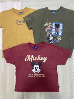 [Disney] 미키 토이 스토리 T 셔츠 120 사이즈 3 매 세트