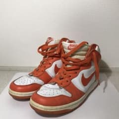 NIKEナイキ1998年初期復刻DUNK HIダンクハイ白オレンジ26.5㎝のサムネイル