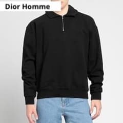 Dior ディオール メンズ ハーフジップ スウェット ロゴ刺繍
