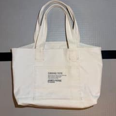 JAMES PERSE コットンリネンキャンバストートバッグ MINI ホワイト