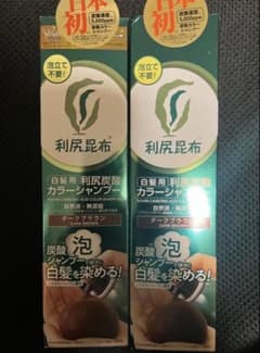 利尻昆布 白髪用 利尻炭酸カラーシャンプー ダークブラウン 2本セット - 3