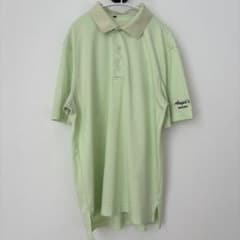 Light green polo shirt [L] Mint green men's golf wear
