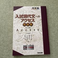 入試現代文へのアクセス 発展編のサムネイル