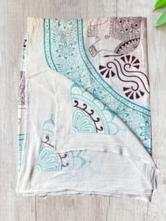 インド綿 マルチカバー 140×200 象柄のサムネイル