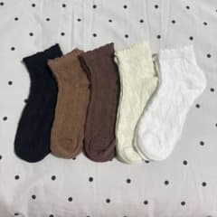 【即日発送】靴下 5足セット 23~24.5のサムネイル