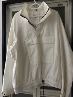 ZARA ホワイト ハーフジップジャケット Lのサムネイル