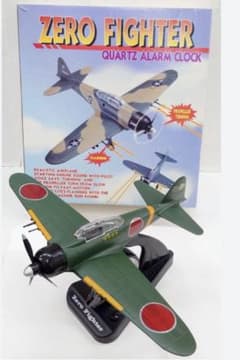 零戦 ZERO FIGHTER 目覚まし時計 ギミック付き 新品　デッドストック 零戦 ZERO FIGHTER 目覚まし時計 ギミック付き 新品 デッドストック