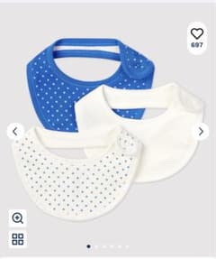 プチバトー　スタイ３枚組　新品　未使用　新生児　1m 3m 6m 12mのサムネイル