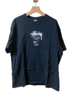NIKE×stussy ナイキ ステューシー コラボTシャツ M  ブラックのサムネイル