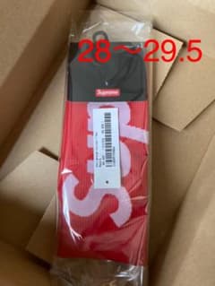 supreme nike socks シュプリーム  ナイキ　ソックス　レッドのサムネイル