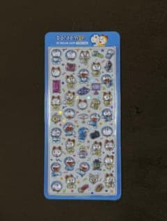 【韓国直輸入！】ドラえもん　3Dクリスタルステッカーシール　｛青1枚｝のサムネイル
