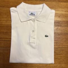 【値下げ】LACOSTE ラコステ 半袖ポロシャツ ホワイト サイズ38のサムネイル