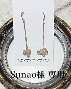 Sunao 様 専用　✮⋰ ルチルクォーツ・チェーンピアス ⋱♱のサムネイル
