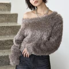 PAGEBOY ラメオフショルニットのサムネイル