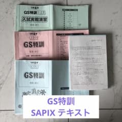 2025年5月最新　サピックス6年 開成コース　GS特訓　4科目教材セット GS 特訓 サピックス 6年生 ゴールデンウィーク フルセット 2025 - メルカリ