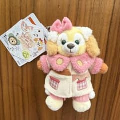 タグ付】クッキーアン スウィートダッフィー ぬいぐるみバッジ 冬 TDS