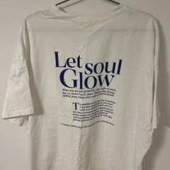 Let soul Glow 白　Tシャツ　ビッグシルエットのサムネイル