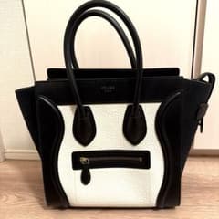 CELINE ハンドバッグ ラゲージ　ブラック/ホワイトのサムネイル