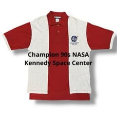 チャンピオン 90s NASA ケネディスペースセンター ポロシャツ 