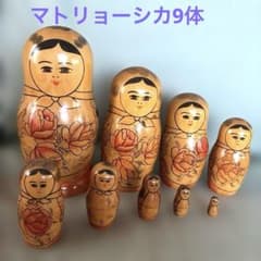 マトリョーシカ 8体セット ヴィンテージ ロシア民芸品 ソ連製 ヴィンテージのマトリョーシカ 9体 - メルカリ