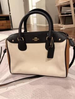 COACH コーチ バイカラー バンドバッグ ショルダーバッグ - メルカリ