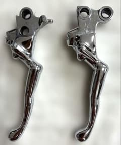 クリアキン シルエットレバー ハーレー ヌードレバー クローム 左右