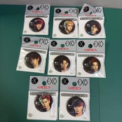 【セブンイレブン限定品】EXO オリジナル缶バッジ 8種セットのサムネイル