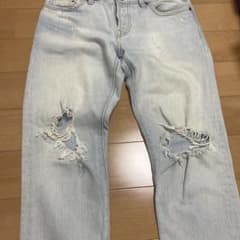 Levi's 501 デニムパンツ ライトブルー ダメージ加工のサムネイル