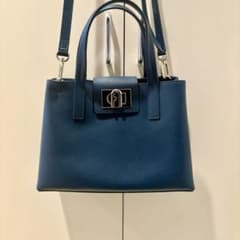 ⭐︎美品 【FURLA】ハンド・ショルダーバッグ Mサイズ ブルージェイ 