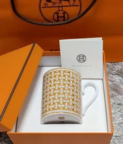 新品未使用】HERMES エルメス モザイク ヴァンキャトル マグカップ