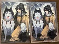 魔道祖師　完結記念展　ポストカード　イラストカード　金凌のサムネイル