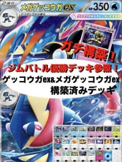 ガチ構築】ゲッコウガex&メガゲッコウガex構築済みデッキ - メルカリ