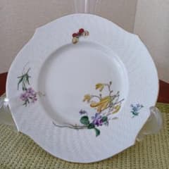 マイセンアルペンフローラ風の絵皿 - メルカリ