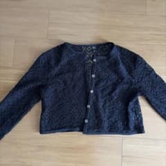 Dazy ブラック レース 長袖 カーディガンのサムネイル