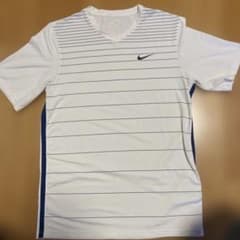 NIKE DRI-FIT Tシャツ ホワイト ボーダー