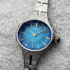 【超希少 モルフォ蝶文字盤 稼働】SEIKO 手巻き 17-7240 超希少 モルフォ蝶文字盤 稼働】SEIKO 手巻き 17-7240 - メルカリ